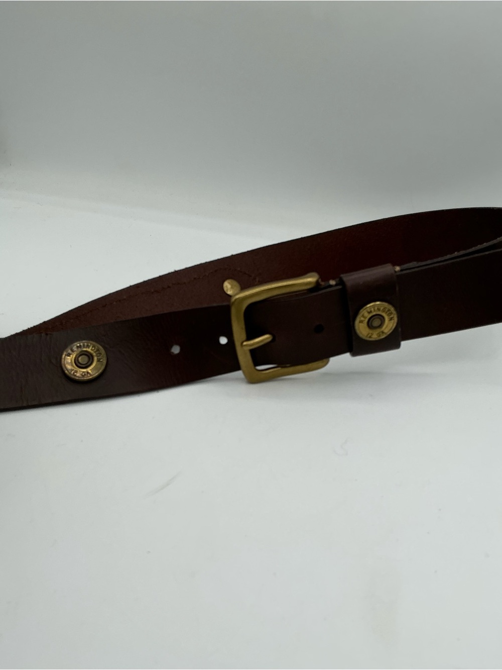 Remington 12-Gauge Shotgun Shell Leather Belt